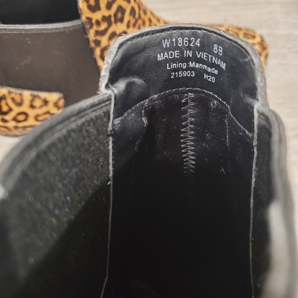 NEW Cole Haan Gia Animal Print Ankle Boots - Picture 10 of 10